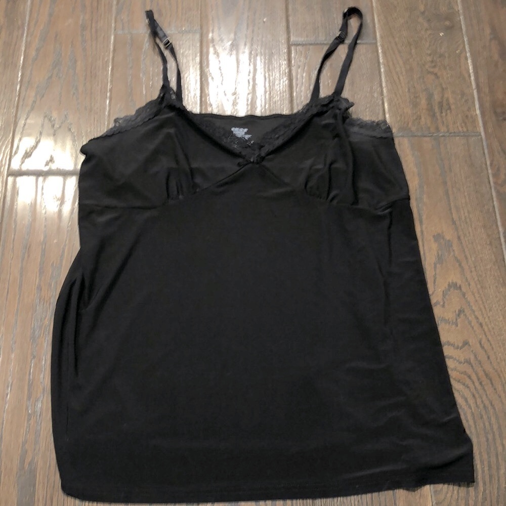 Black camisole silky top size XLarge